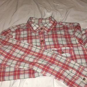Abercrombie plaid long sleeve button up shirt